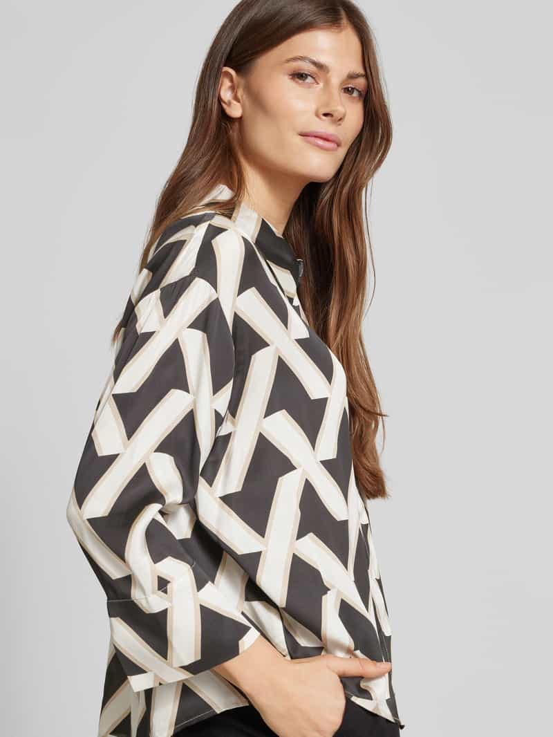 someday. Overhemdblouse met blinde knoopsluiting model 'Zitano'