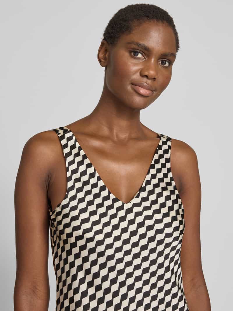 someday Midi-jurk met V-hals model 'Qova'