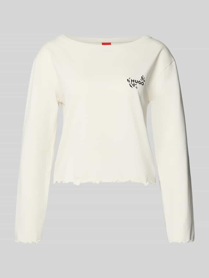 HUGO Regular fit shirt met lange mouwen en katoen