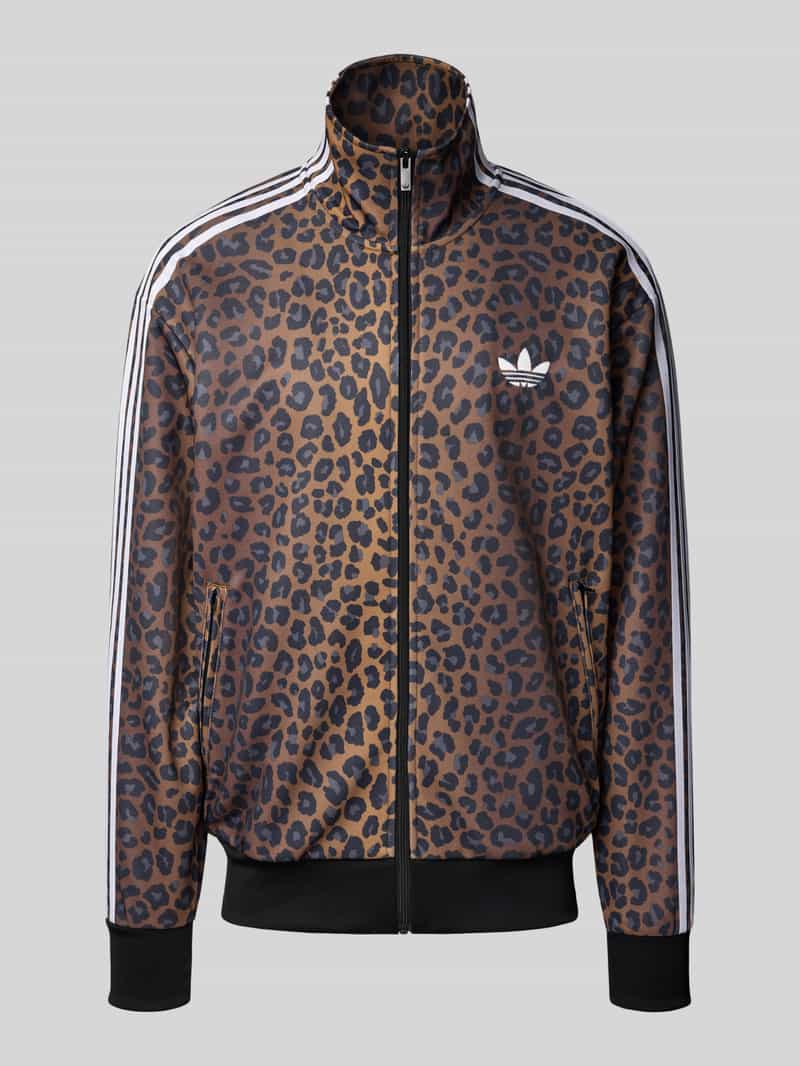 adidas Originals Sweatjack met opstaande kraag en labelstitching