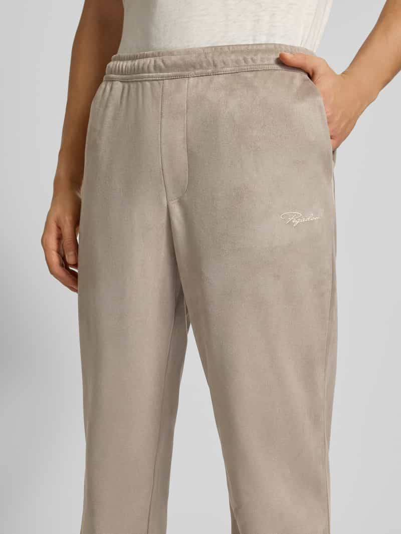 PEGADOR Stoffen broek met elastische band