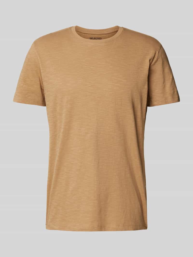 Selected Homme T-shirt met ronde hals, model 'ASPEN'