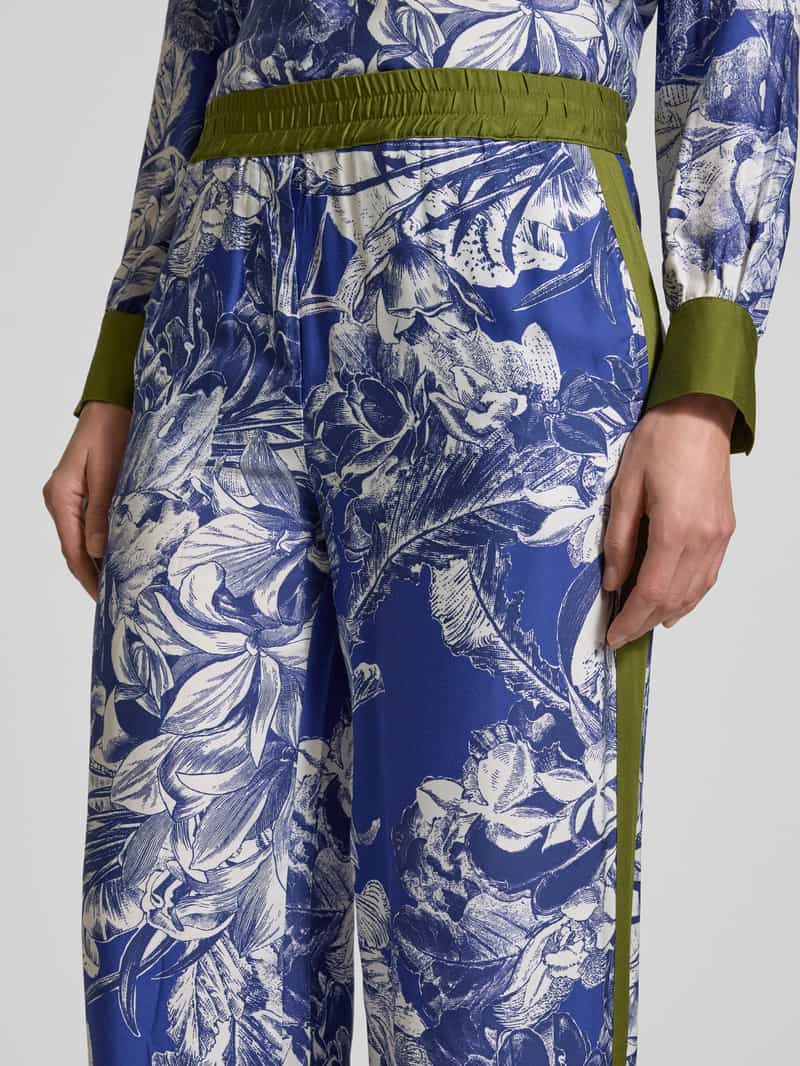 Emily Van den Bergh Wide fit stoffen broek met elastische band