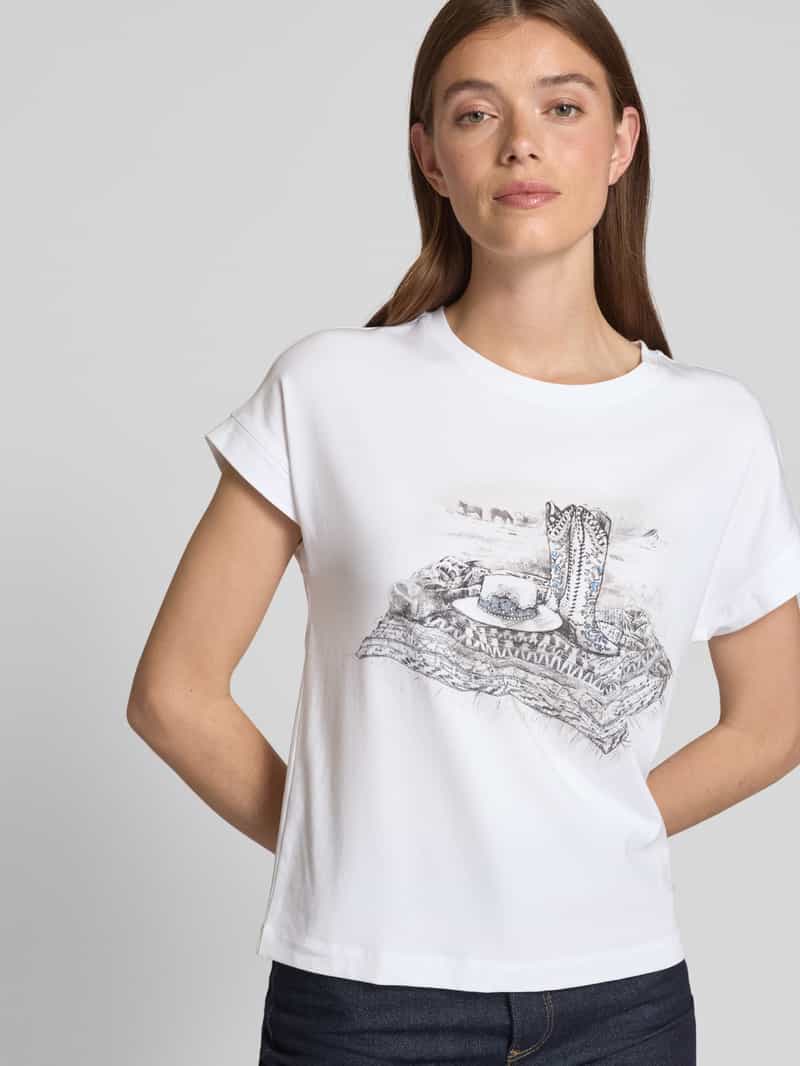monari T-shirt met motiefprint