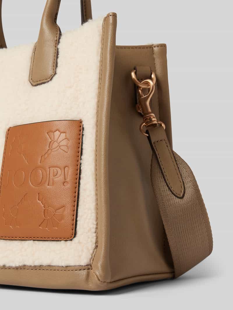Joop! Tote bag met labelpatch model 'pezza peluche aurelia'