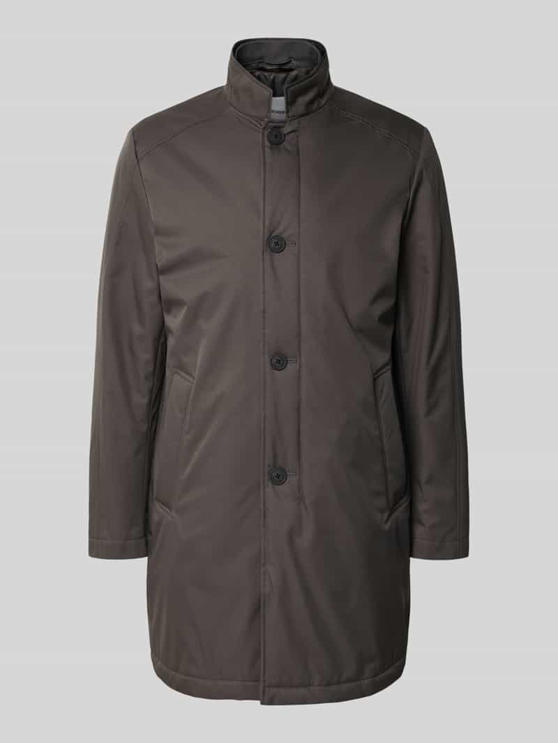 Roy Robson Nylon jas met opstaande kraag en steekzakken