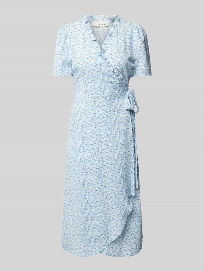 Midi-wikkeljurk, model 'Peony'