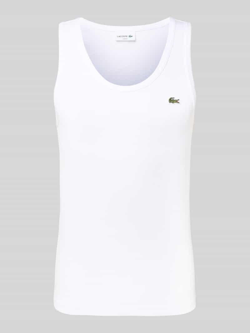 Lacoste Slim fit tanktop van puur katoen