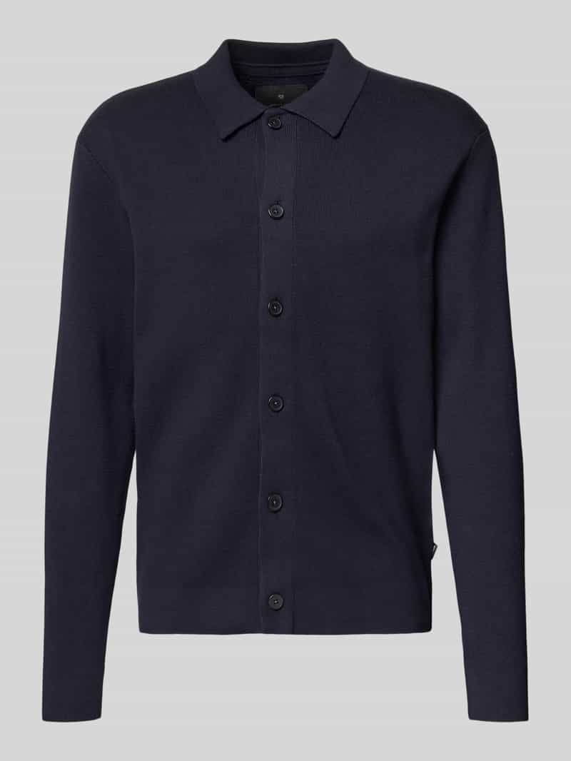 Jack & Jones Premium Gebreid jack met kentkraag model 'MILANO'