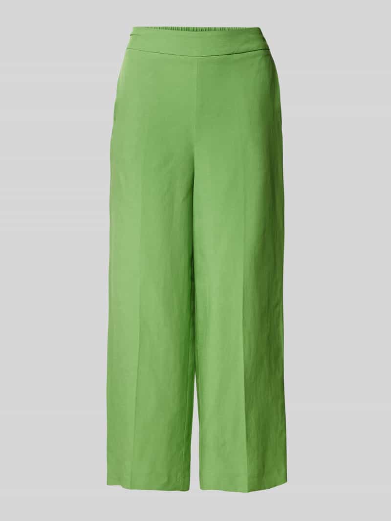 Zero Wide leg stoffen broek met persplooien