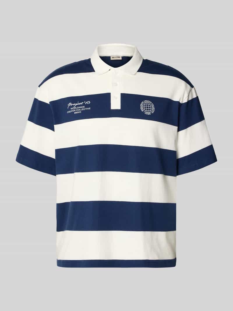 relaxed fit poloshirt van puur katoen model 'DEVIN'