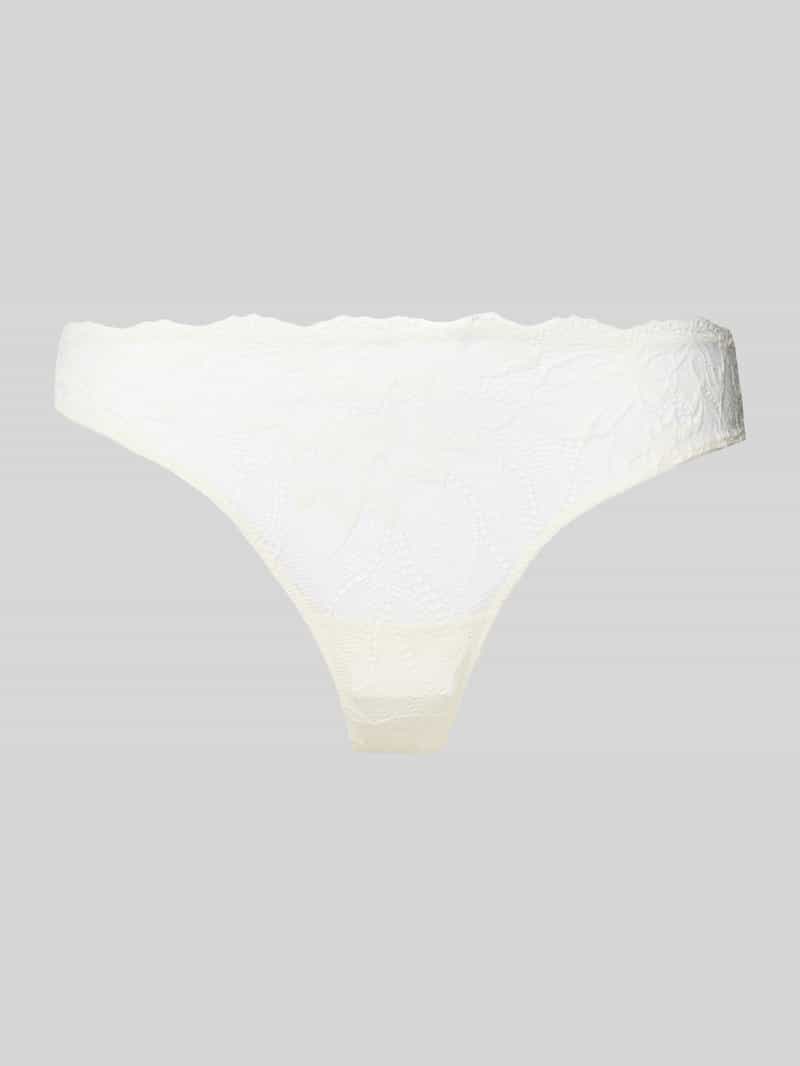 Calvin Klein Underwear String met kant model 'Lotus Floral'