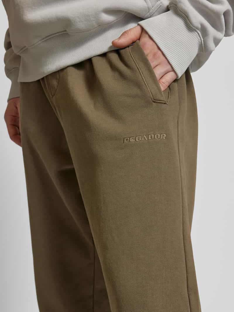 Pegador Regular fit sweatpants met labelstitching