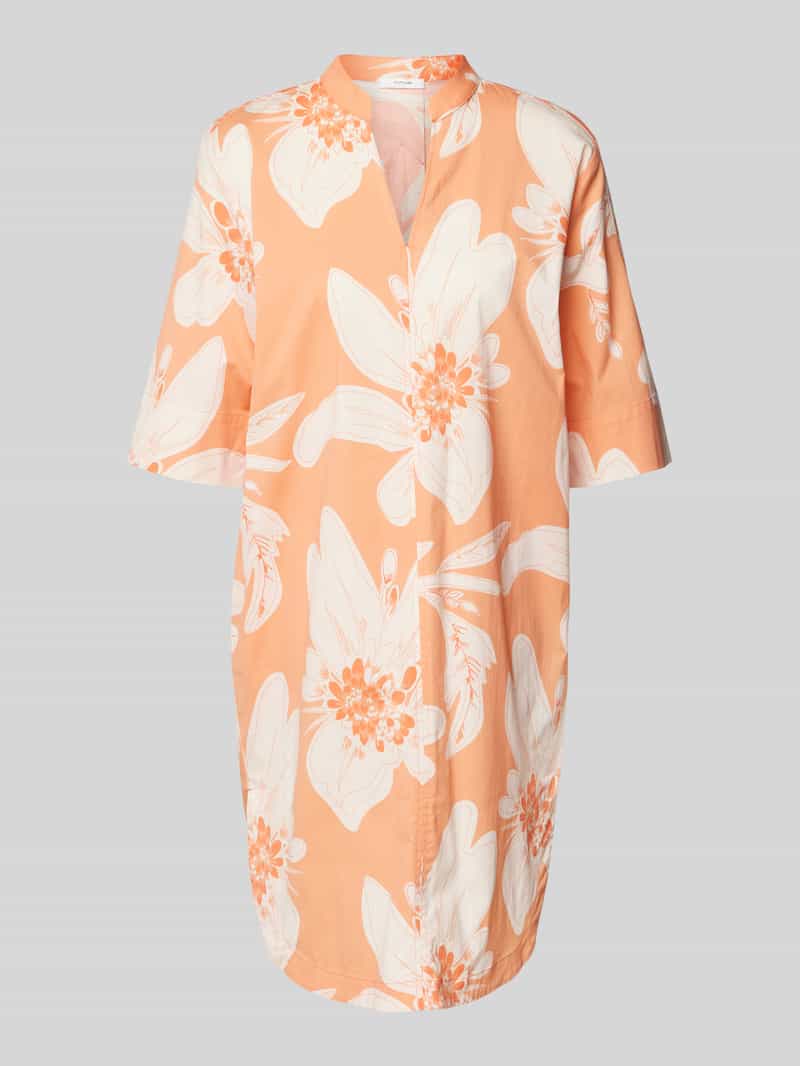 Opus Knielange tuniekjurk met 1 2-mouwen model 'Wiara'