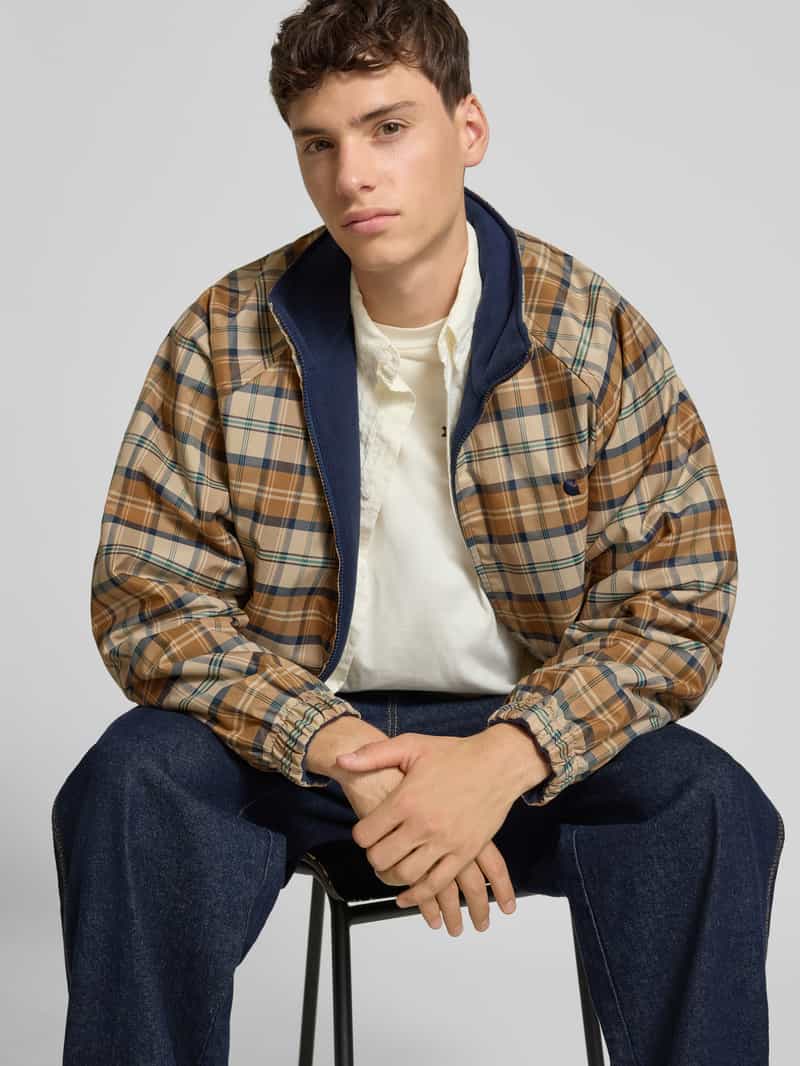 Carhartt Work In Progress Jack met opstaande kraag en ritssluiting