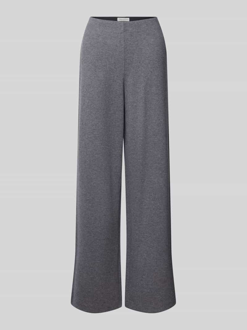 Marc O'Polo Wijde broek van katoenmix