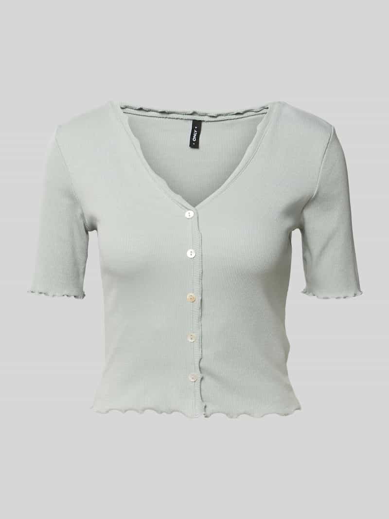 Only Slim fit T-shirts van katoenmix model 'LAILA'
