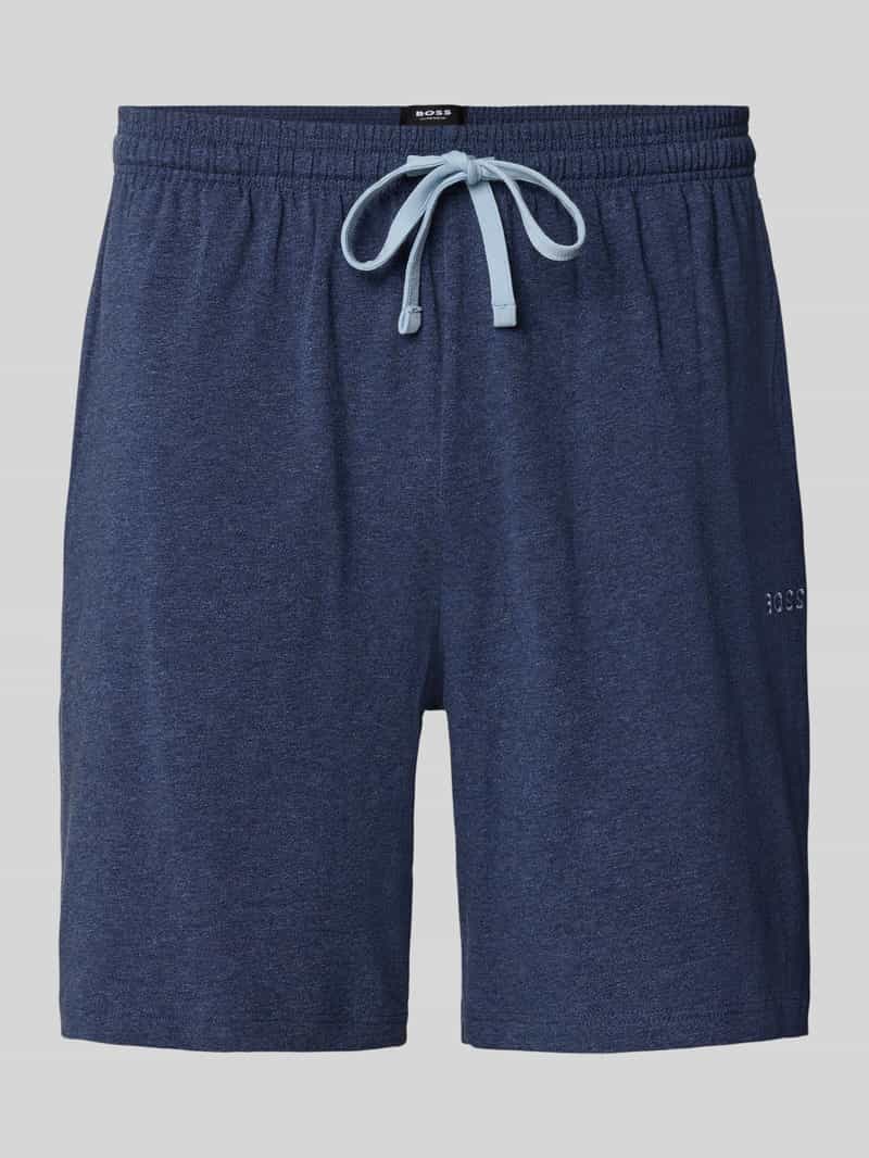 Boss Regular fit sweatshorts van een mix van katoen en elastaan