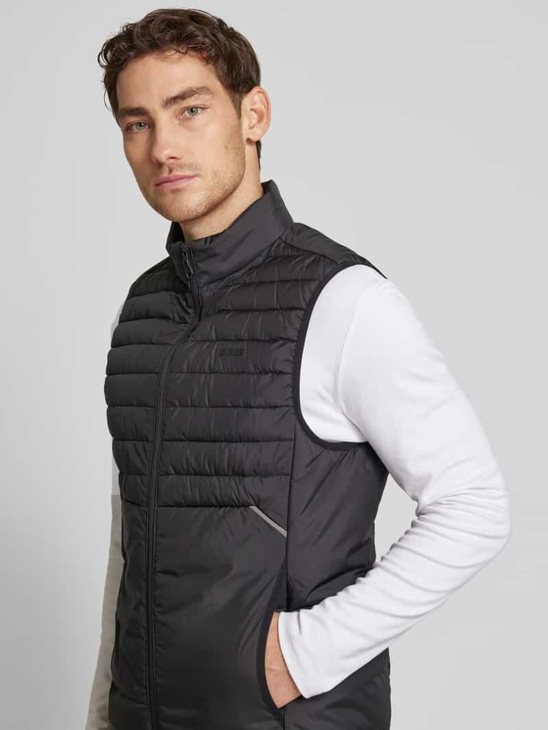 BOSS Green Bodywarmer met opstaande kraag model 'Thor'