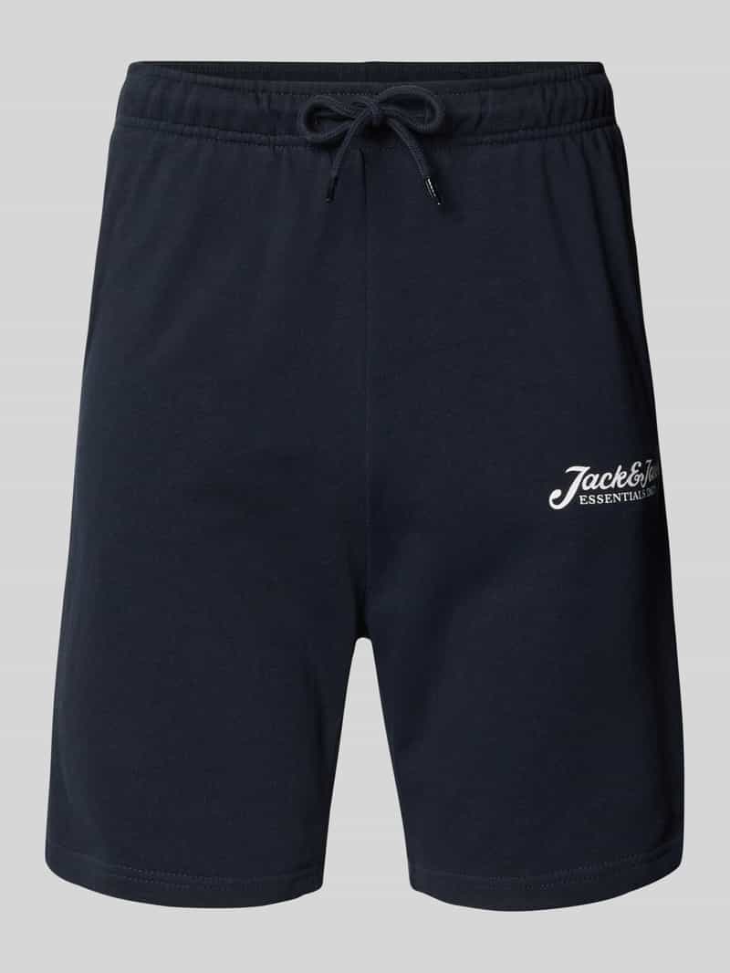 jack & jones Slim fit sweatpants met labelprint model 'GORDON'