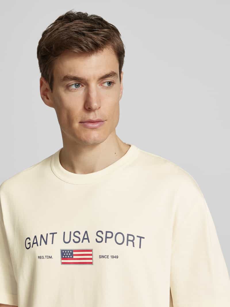 Gant T-shirt met labelprint