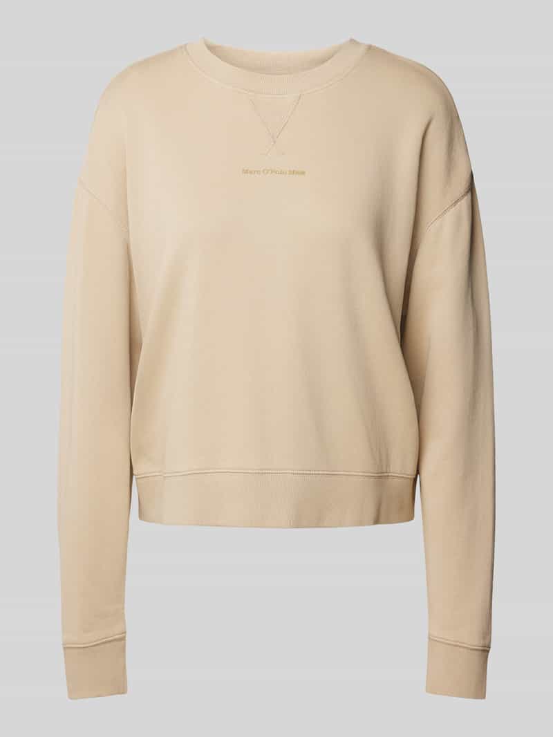 Marc O'Polo DENIM Sweatshirt van wol met labelprint