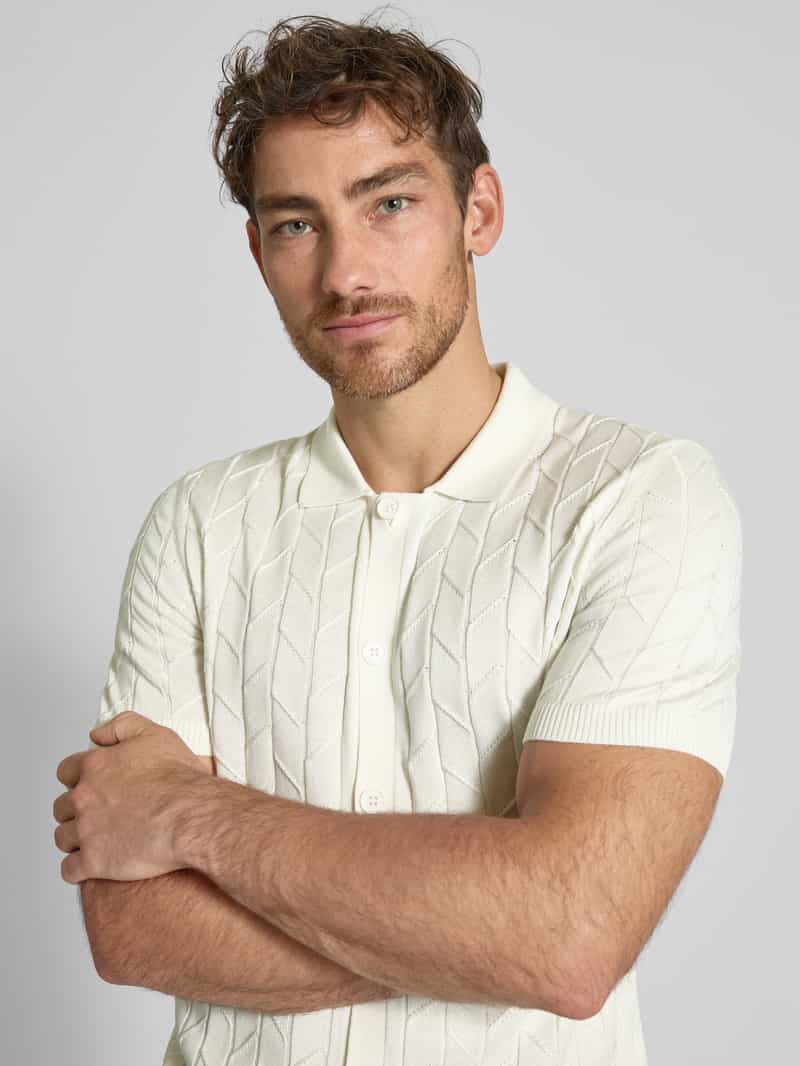 JOOP! Collection Gebreid jack met 1 2-mouwen model 'Kenoro'