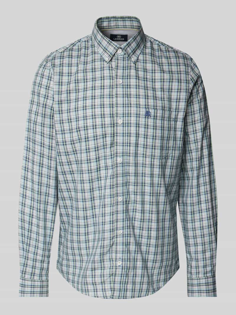 Lerros Regular fit vrijetijdsoverhemd met labelstitching