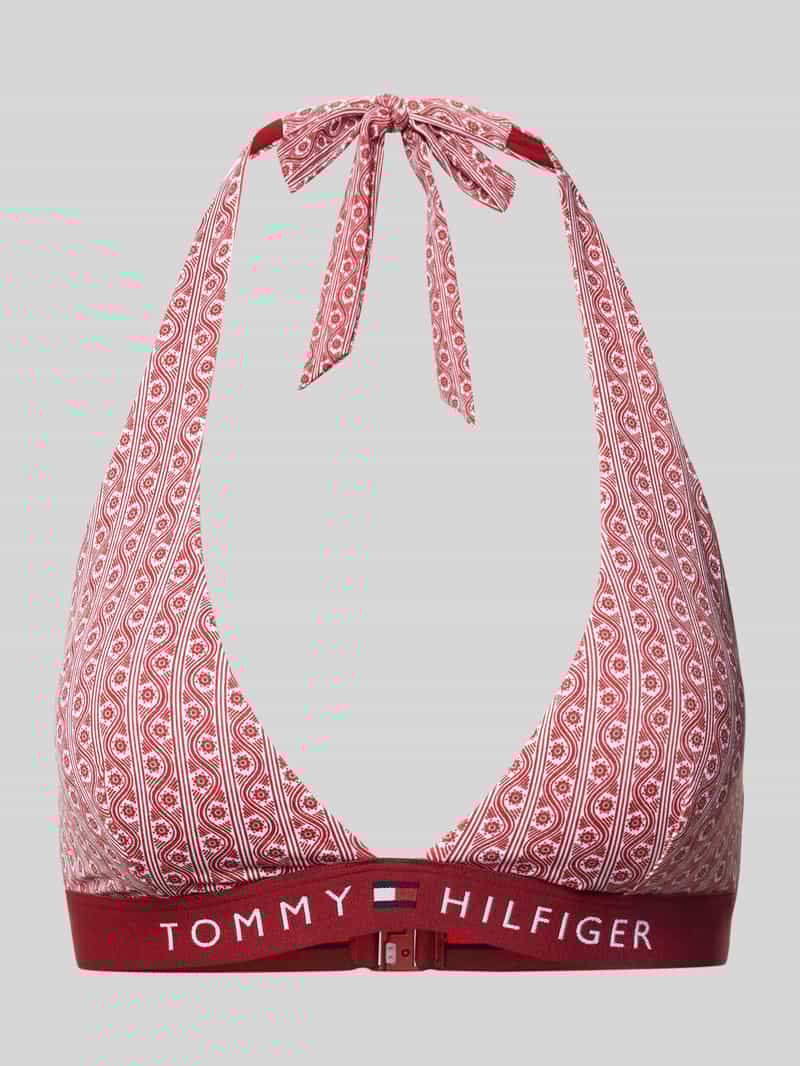 Tommy Hilfiger Bikinitop met labelstitching op de onderbusteband
