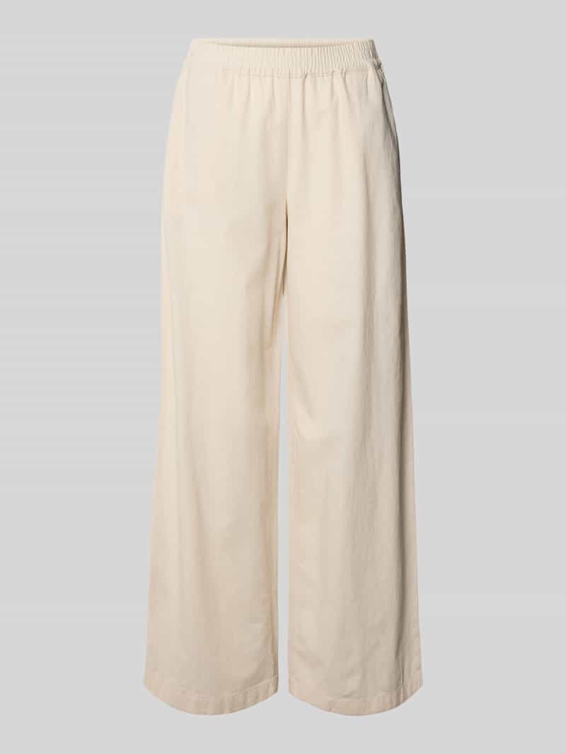 milano italy Linnen broek met elastische band