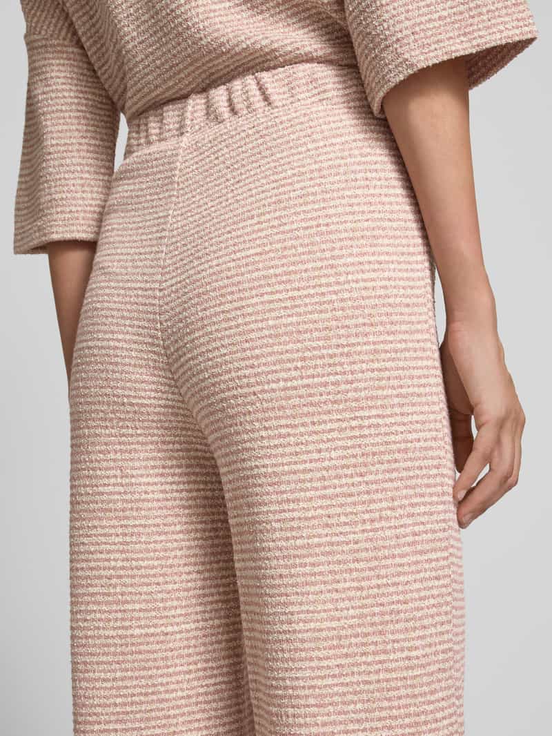 Christian Berg Woman Wide leg stoffen broek met structuurmotief