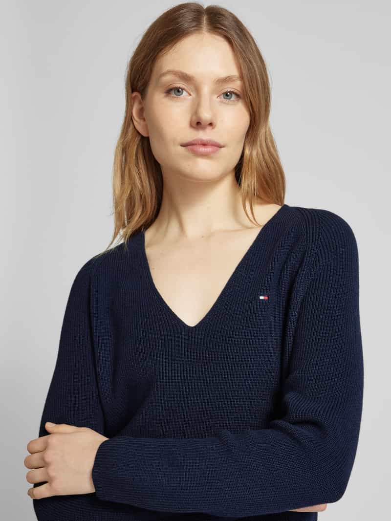Tommy Hilfiger Gebreide pullover met logostitching