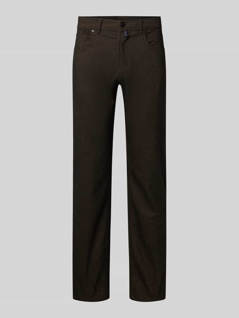 Pierre Cardin Slim fit stoffen broek met viscose model 'Lyon'