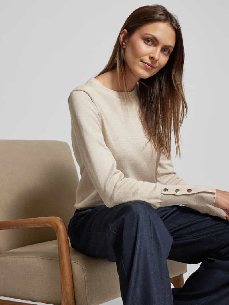 FREE QUENT Gebreide pullover met ronde hals model 'KATIE'