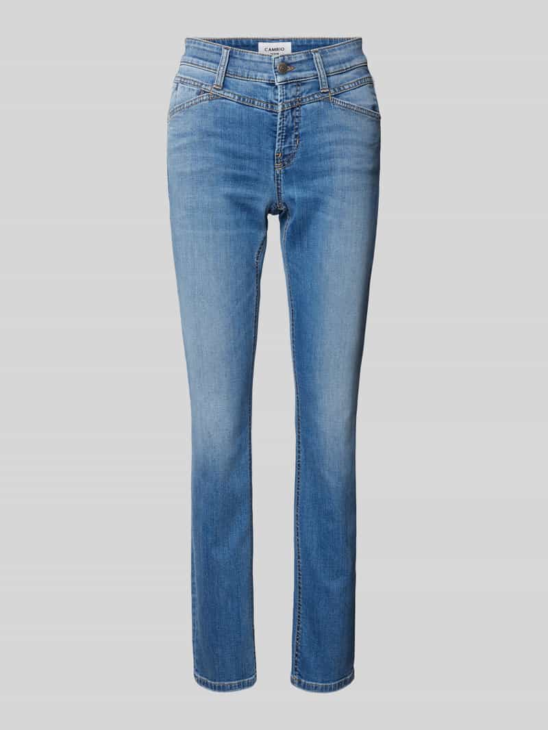 CAMBIO Slim fit jeans met siernaden model 'PARLA SEAM'