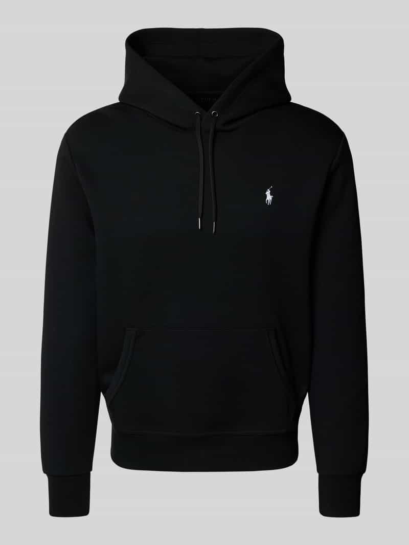 Polo Ralph Lauren Hoodie met labelstitching en kangoeroezak