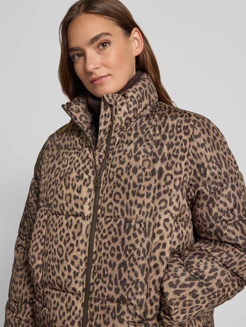 Vero Moda Regular fit gewatteerd jack met all-over motief model 'PARDA'