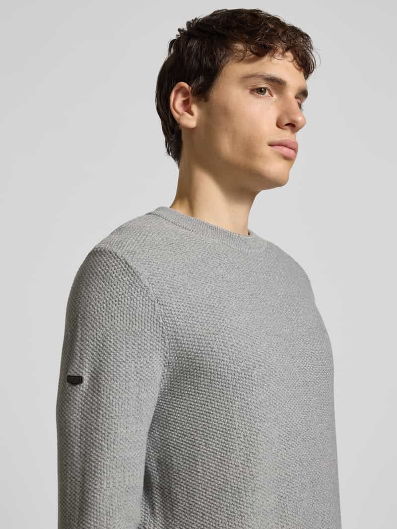 Superdry Gebreide pullover met ribboorden