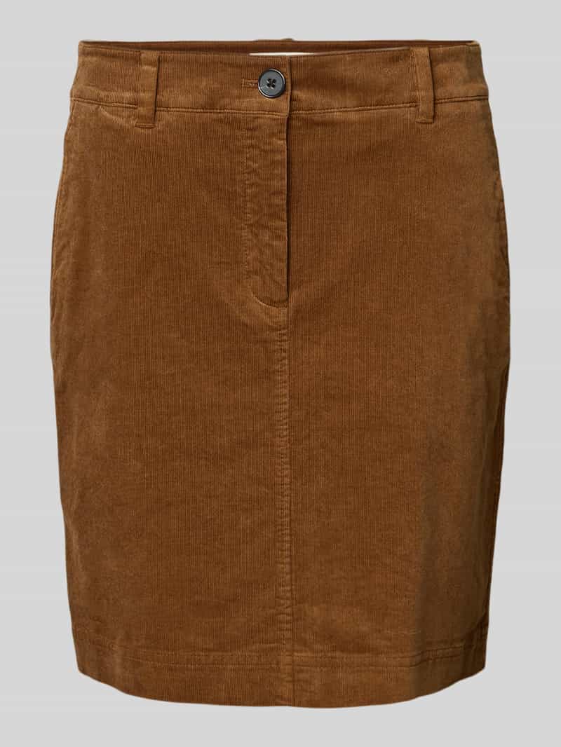Marc O'Polo Licht uitlopende corduroy rok van katoenmix