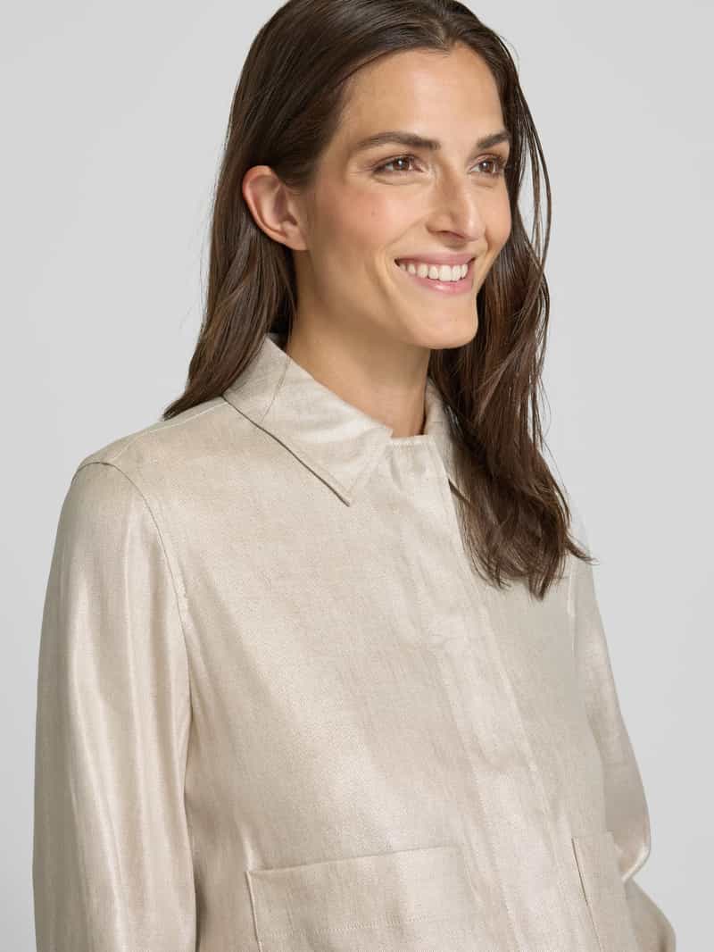 someday Linnen blazer met opgestikte steekzakken model 'Nania'