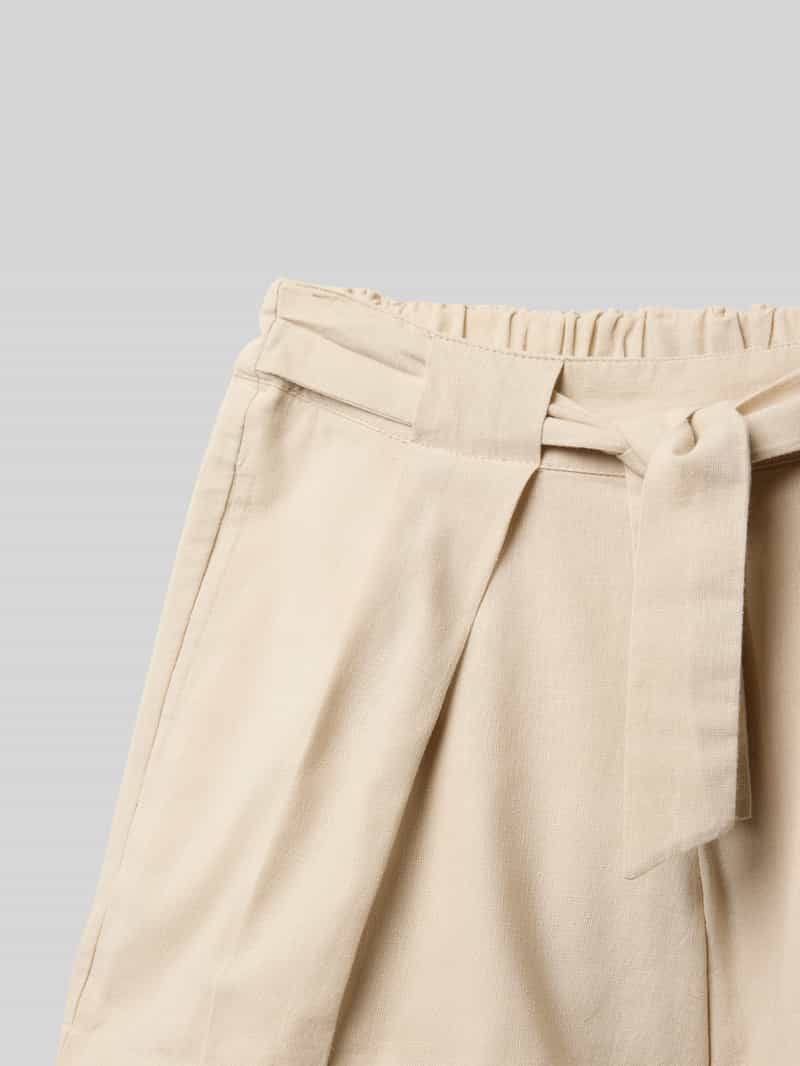 name it Korte broek met elastische band en linnen model 'FALINNEN'