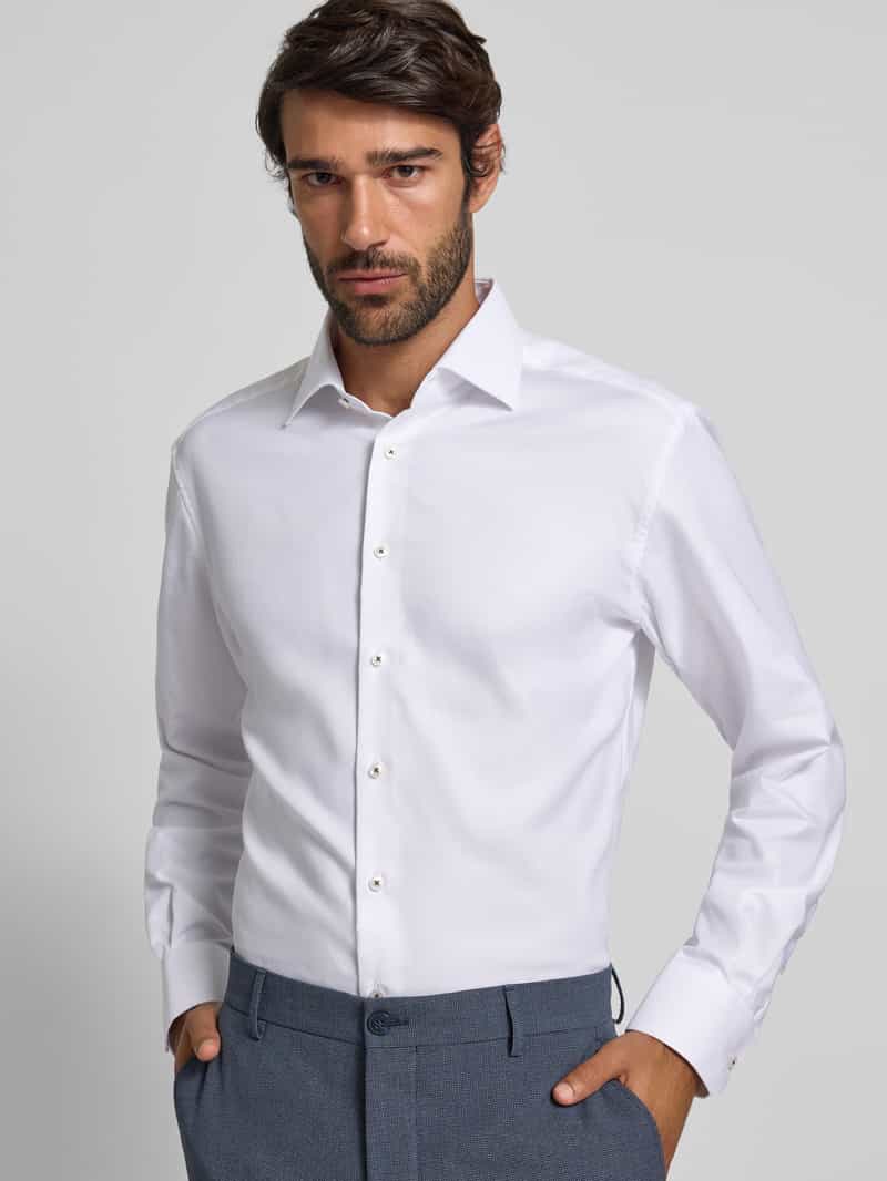 Eterna Modern fit zakelijk overhemd met knoopsluiting