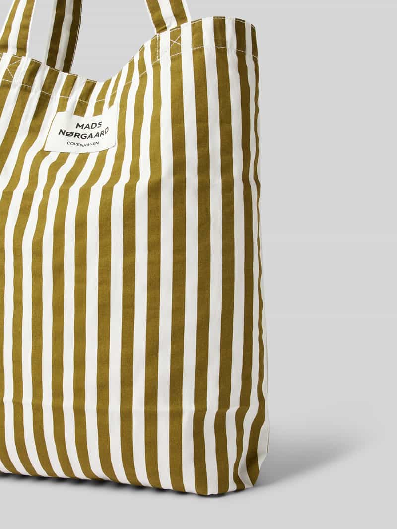 MADS NØRGAARD Handtas met labelpatch model 'Sacky Atoma Bag'