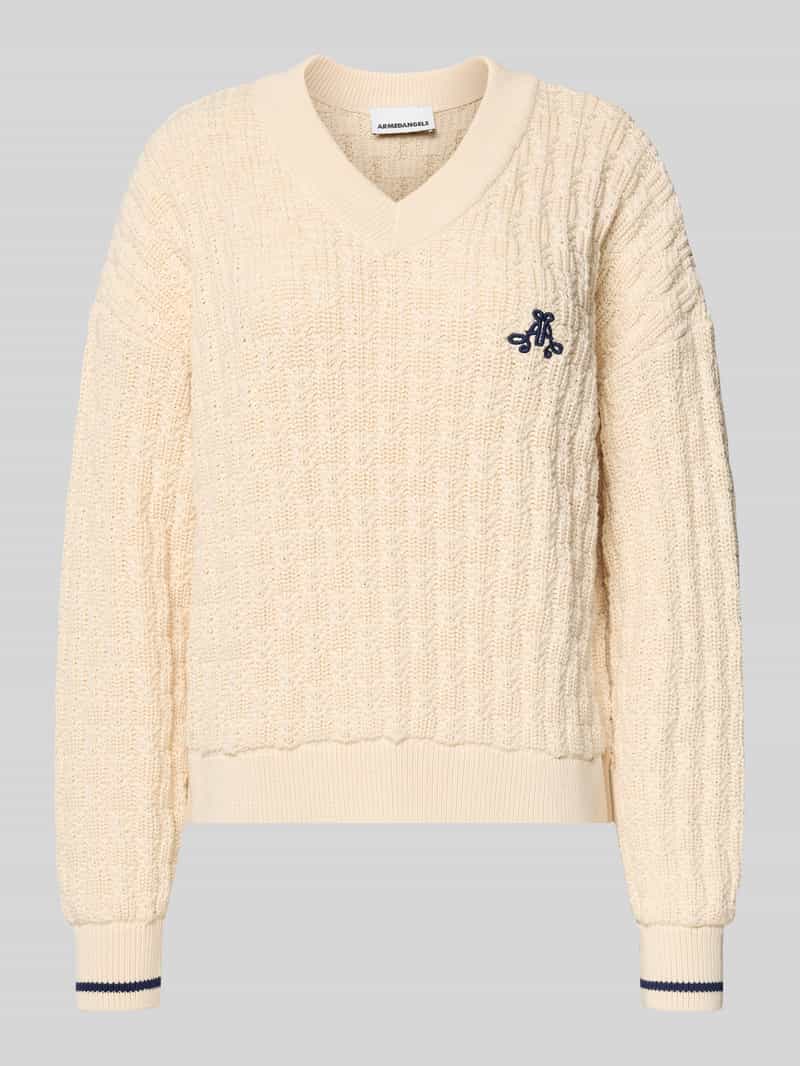 ARMEDANGELS Loose fit gebreide pullover van puur katoen model 'CAARLAS STRUCTURE'