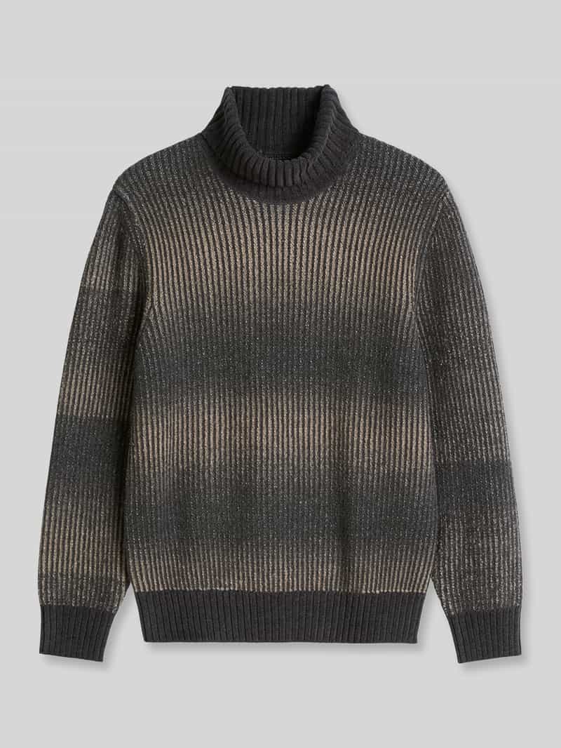 Marc O'Polo Pullover met col van mix van katoen en wol