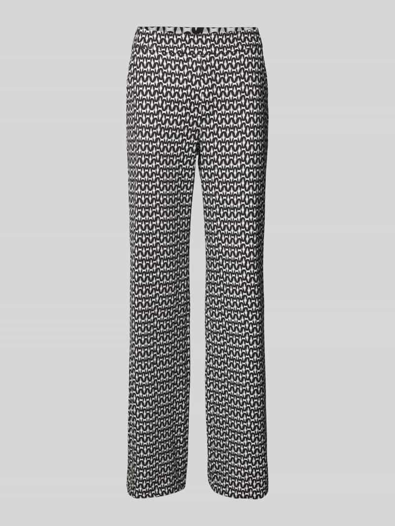 MAC Regular fit stoffen broek met elastische band, model 'Chiara'