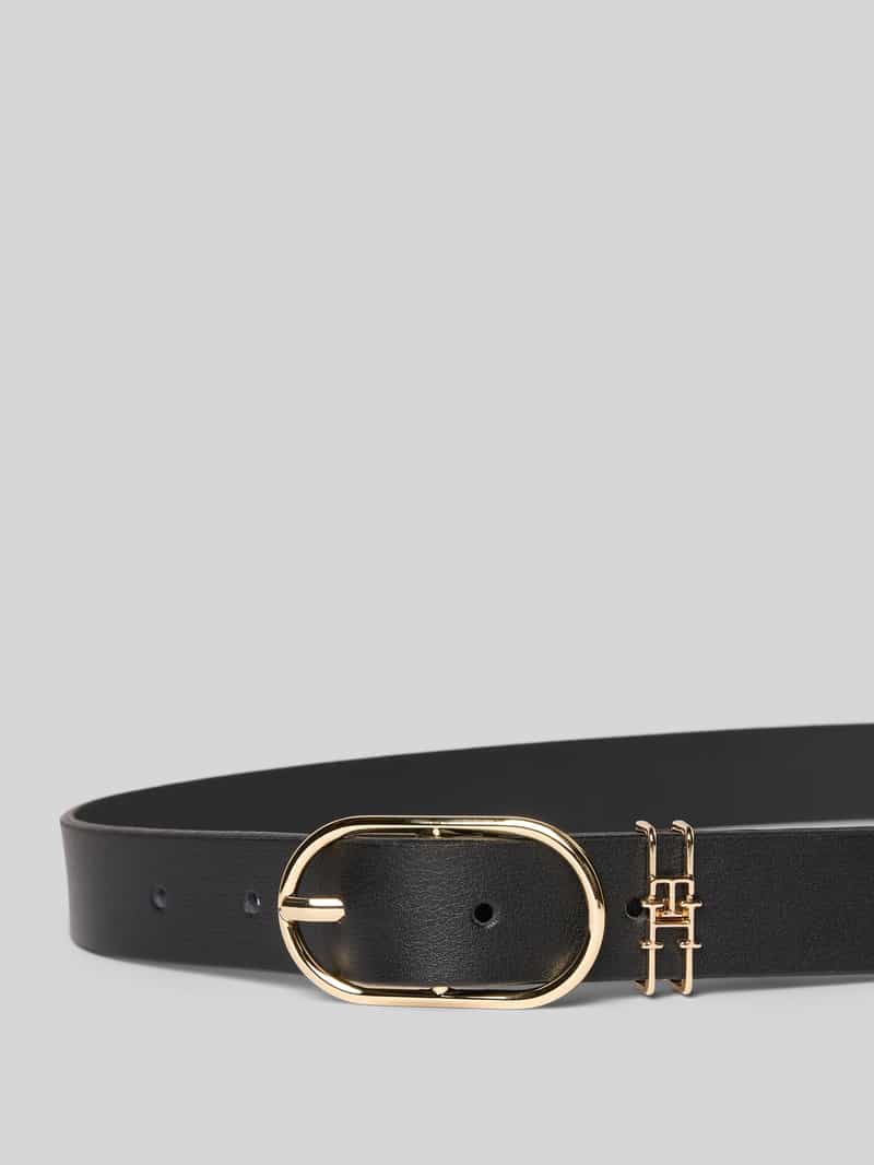 Tommy Hilfiger Leren riem met ovale gesp