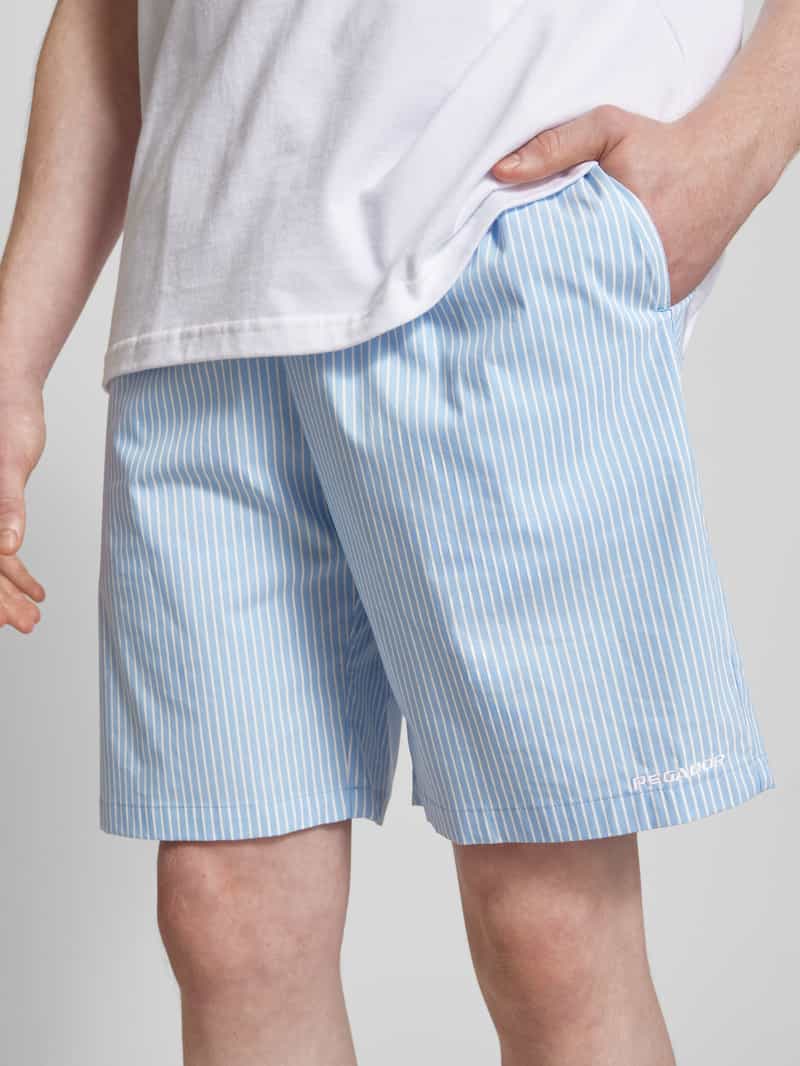 Pegador Regular fit sweatshorts met labeldetail model 'RATON'
