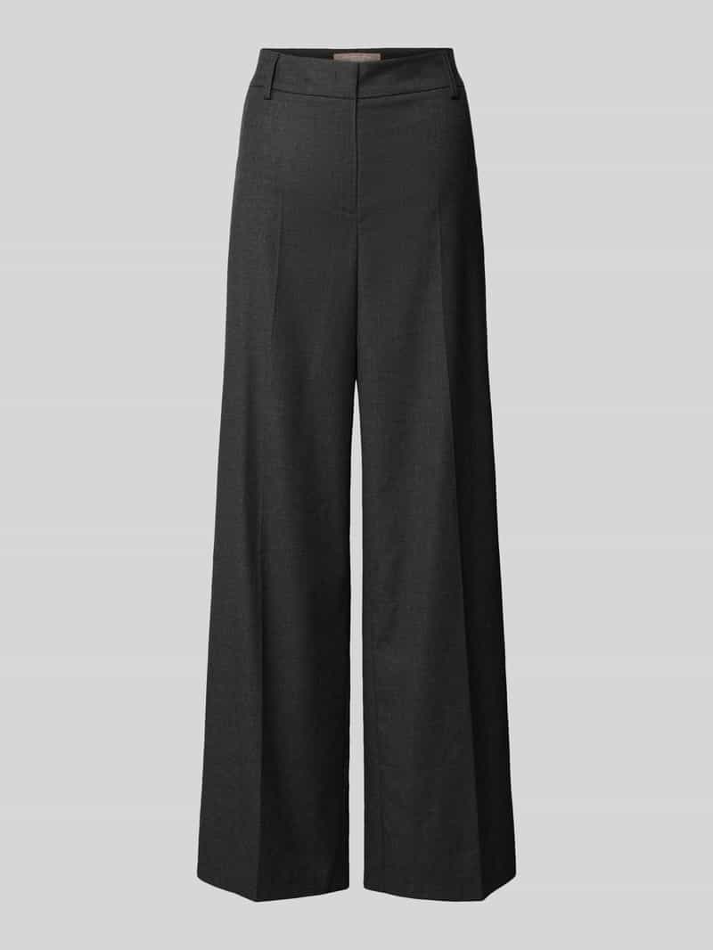 Christian Berg Woman Selection Wide fit stoffen broek met persplooi