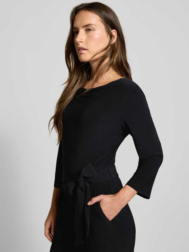 s.Oliver BLACK LABEL Regular fit jumpsuit met cascadehals